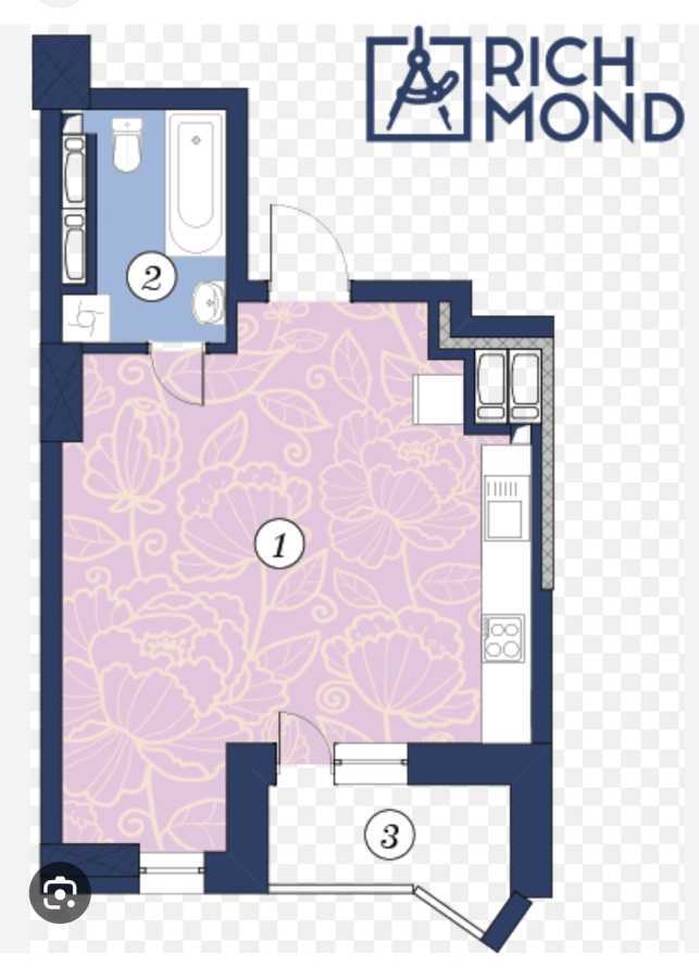 Аренда 1-комнатной квартиры 38 м², Джона Маккейна ул., 26