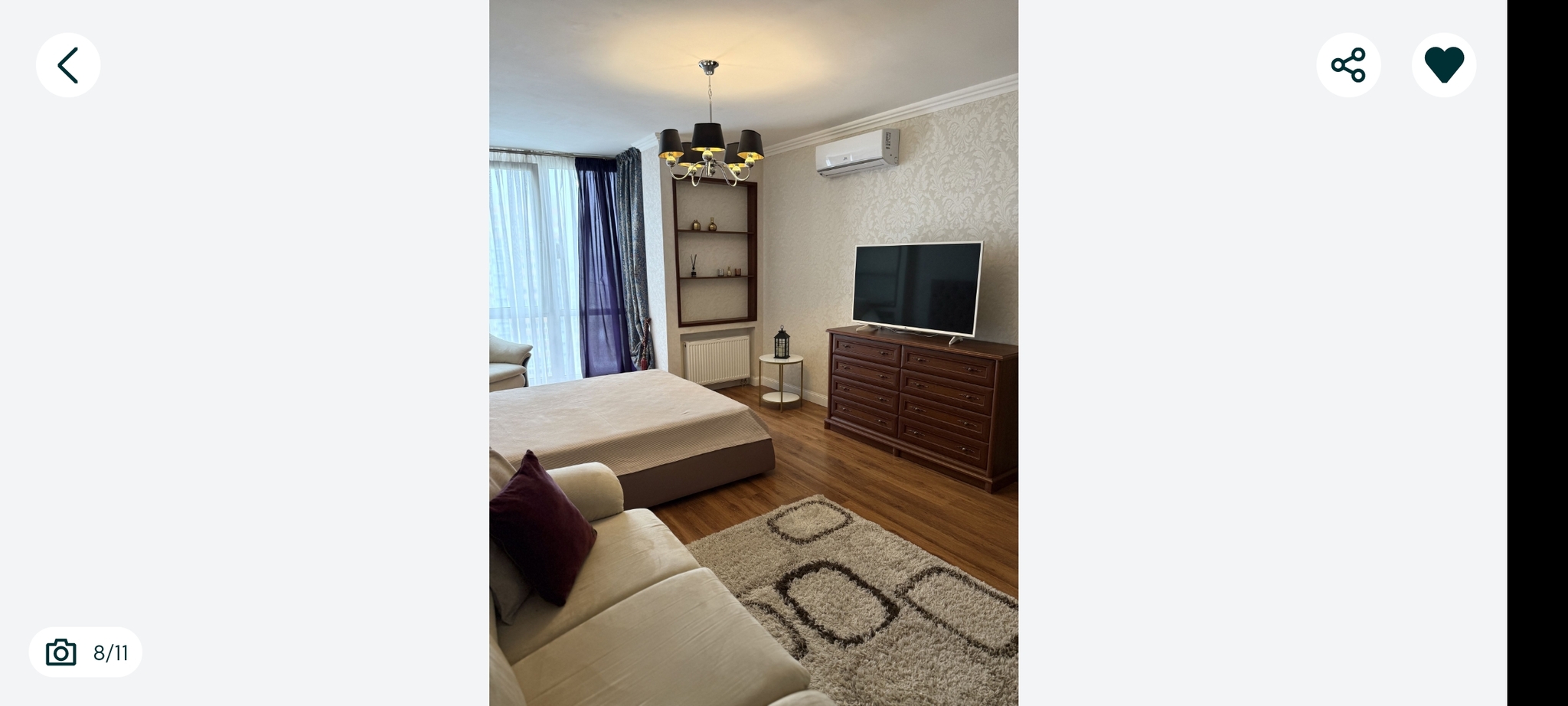 Аренда 1-комнатной квартиры 55 м², Юрия Шумского ул., 3Г