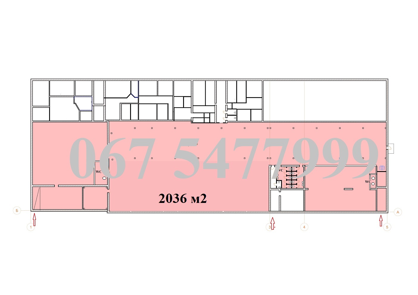 Оренда офісу 1500 м², Кирилівська вул.