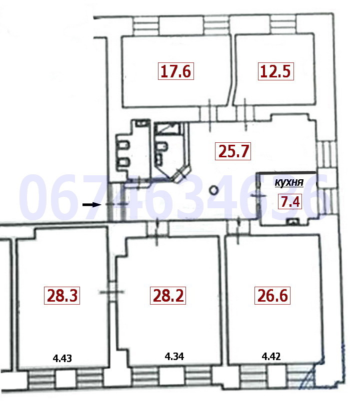Аренда офиса 155 м², Софиевская ул., 18