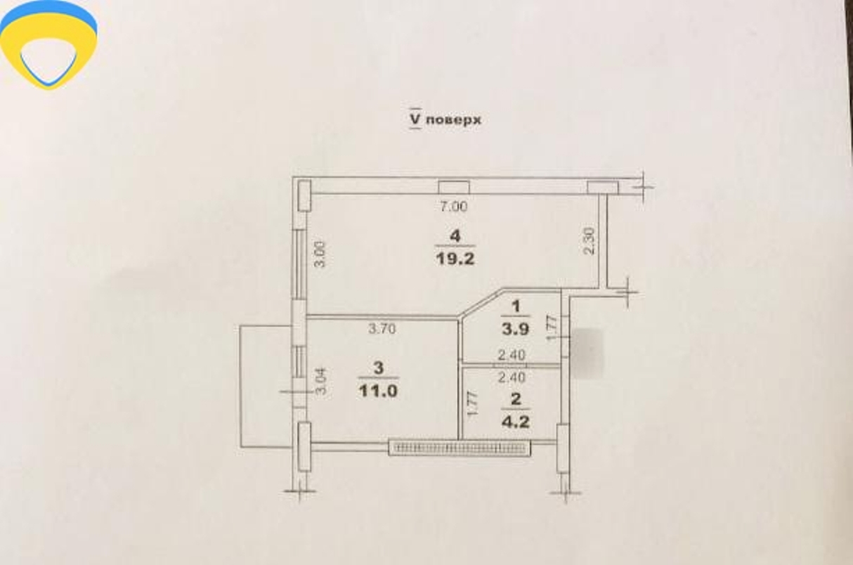 Продажа 1-комнатной квартиры 40 м², Линия 19-я 6-й станции Люстдорфской дороги ул.