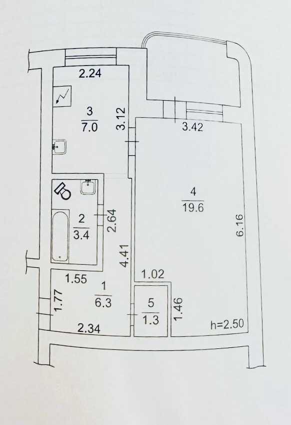 Аренда 1-комнатной квартиры 39 м², Новаторов ул., 9
