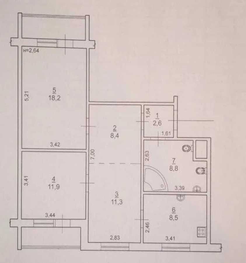 Продажа 3-комнатной квартиры 73 м², Оноре Де Бальзака ул., 46А