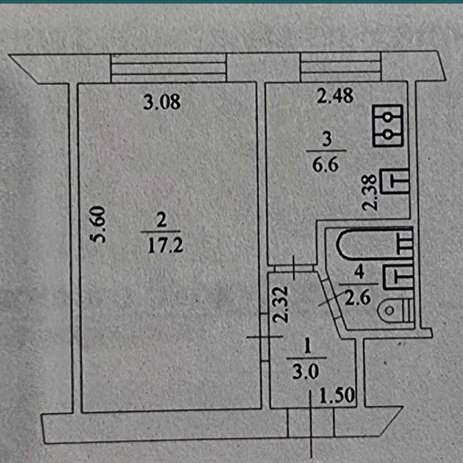 Продажа 1-комнатной квартиры 30 м², Вышгородская ул., 46А