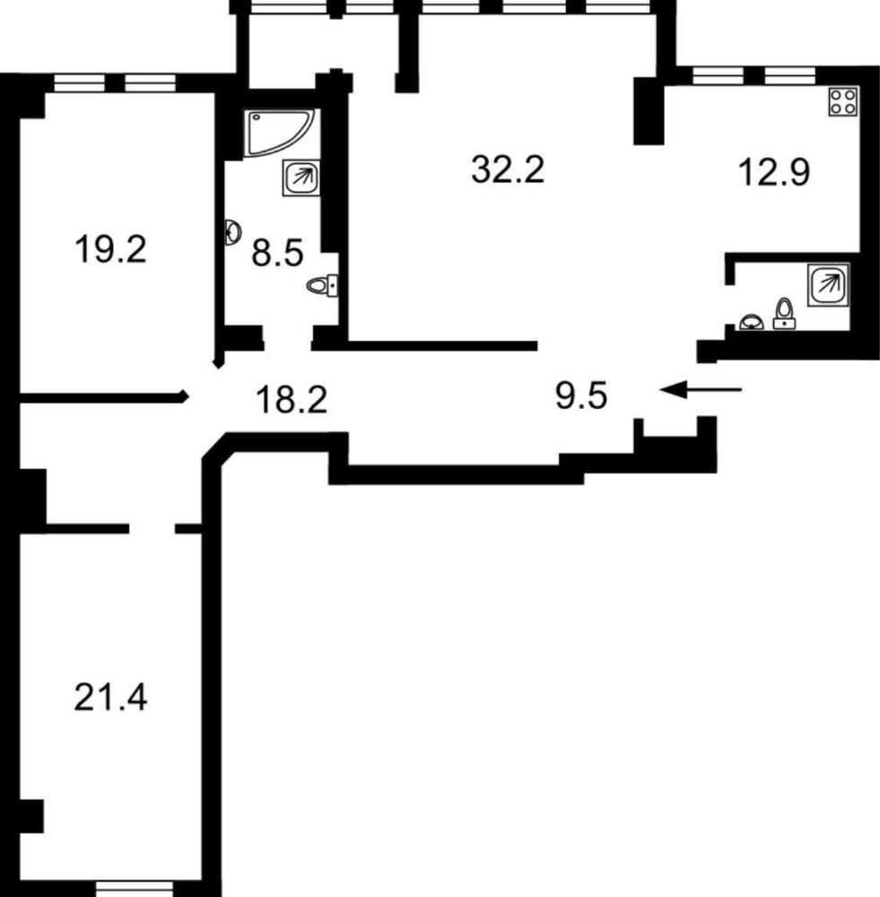 Аренда 3-комнатной квартиры 127 м², Дружбы Народов бул., 14-16