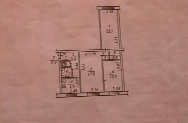 Продаж 3-кімнатної квартири 58 м², Ушакова вул., 17