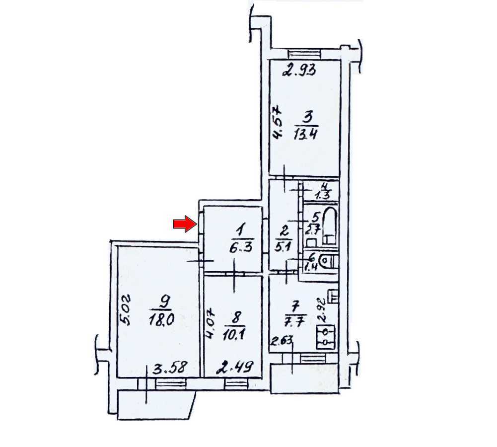 Продаж 3-кімнатної квартири 69 м², Прилужна вул., 10