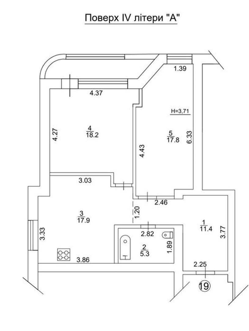Продажа 2-комнатной квартиры 75 м², Батуринская ул.