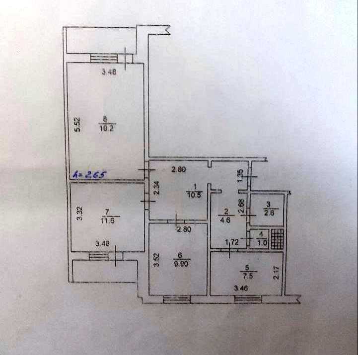 Продаж 3-кімнатної квартири 71 м², Київська вул., 64