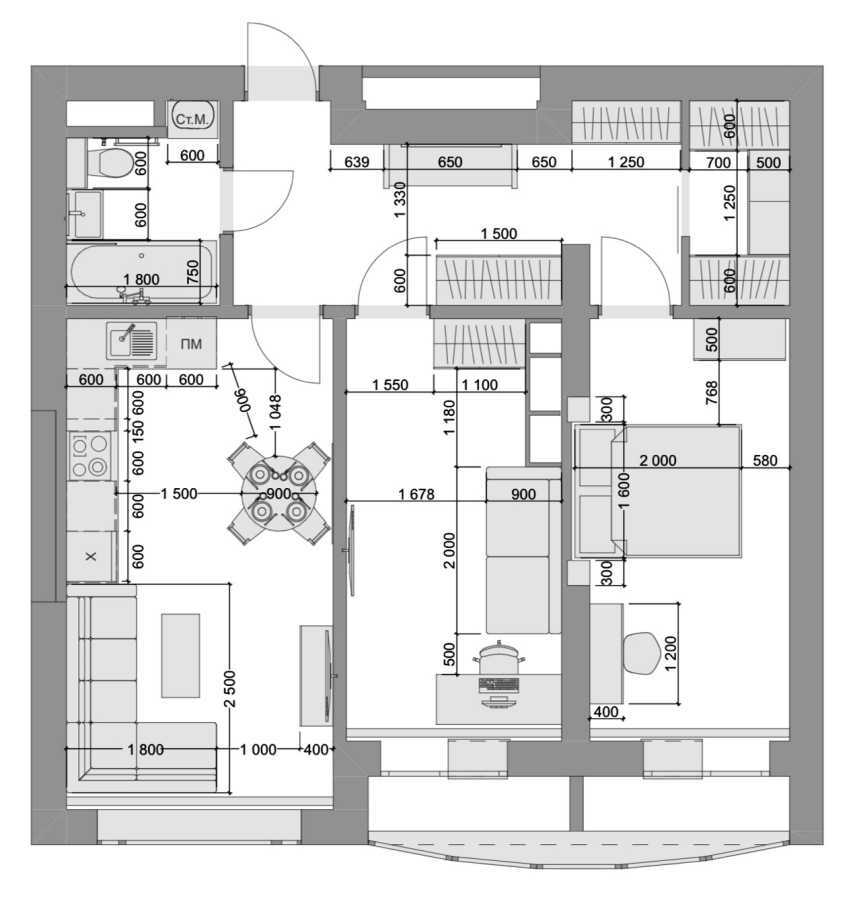 Оренда 2-кімнатної квартири 67.4 м², Івана Крамського вул., 9
