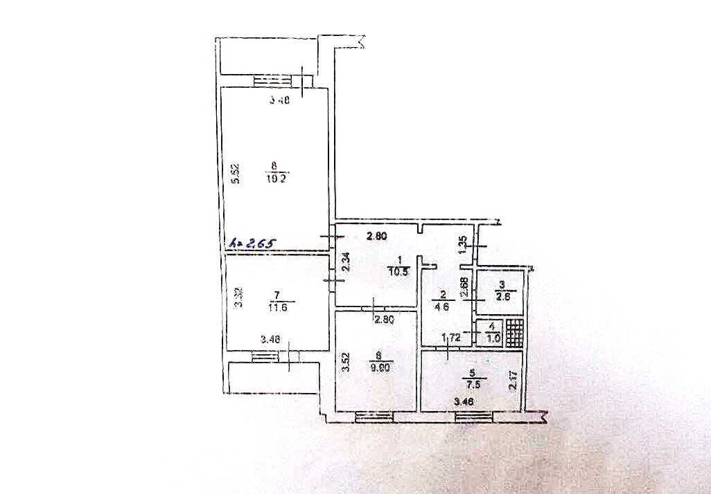 Продаж 3-кімнатної квартири 71 м², Київська вул., 64