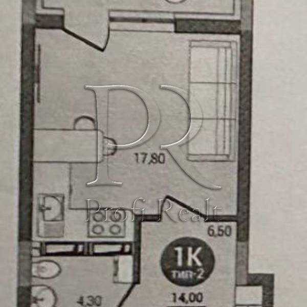 Продаж 1-кімнатної квартири 32 м², Оноре де Бальзака вул., 40/11