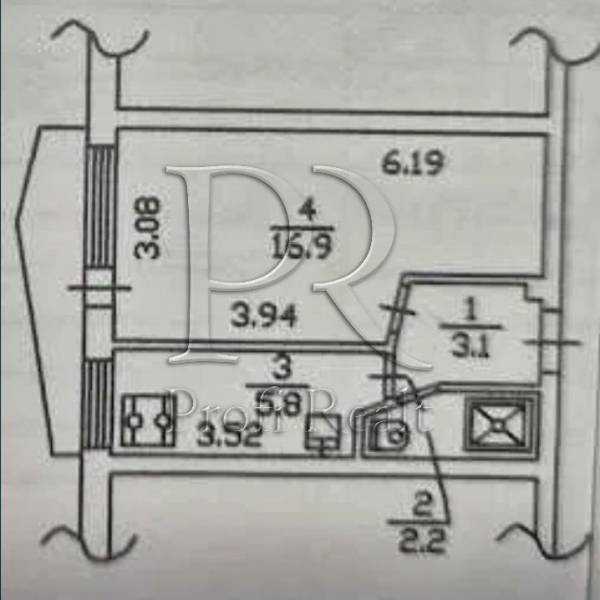 Продажа 1-комнатной квартиры 29 м², Златопольская ул., 3