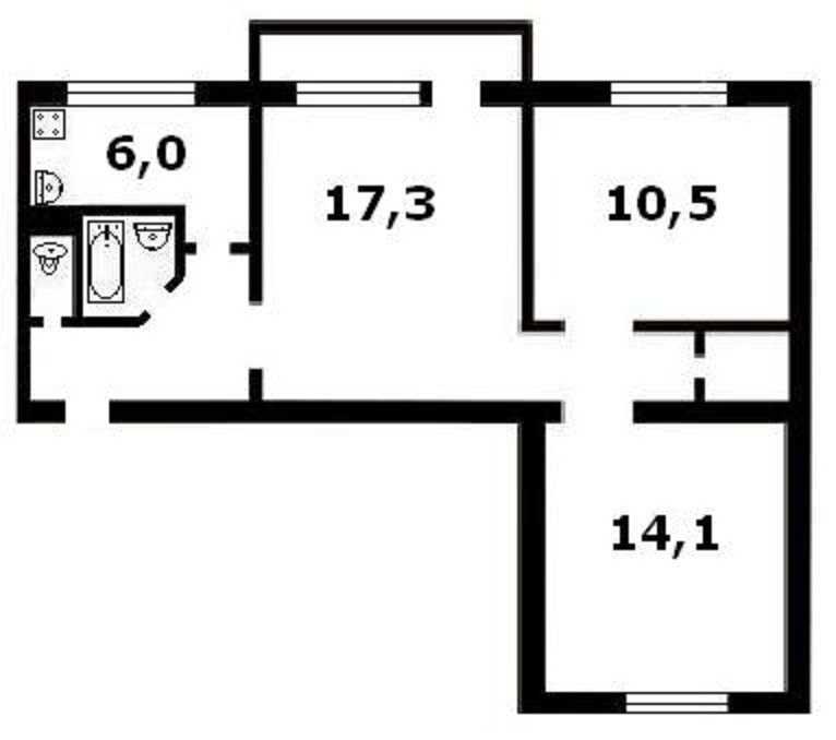 Оренда 3-кімнатної квартири 57 м², Олександра Довженка вул., 12