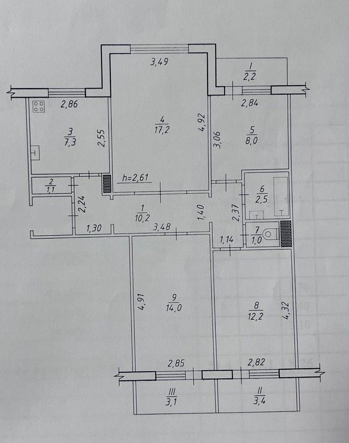 Продаж 4-кімнатної квартири 82 м², Михайла Лушпи просп.