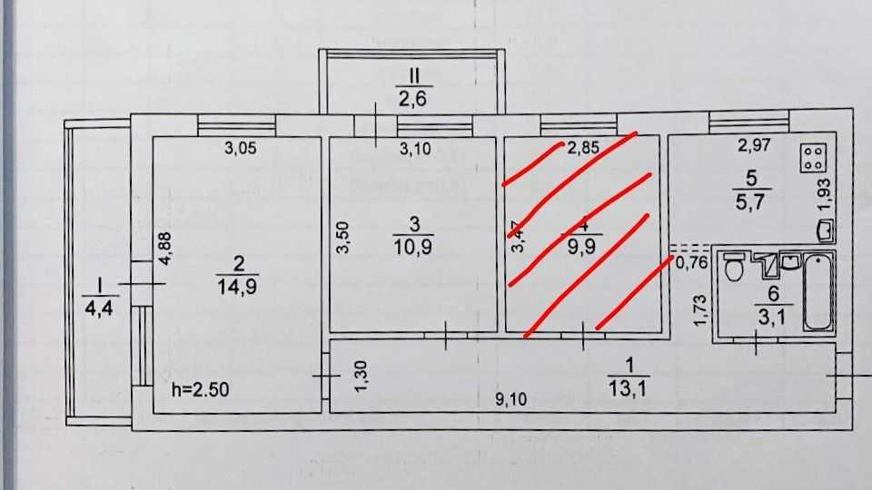 Оренда 2-кімнатної квартири 55 м², Леся Курбаса просп., 12А