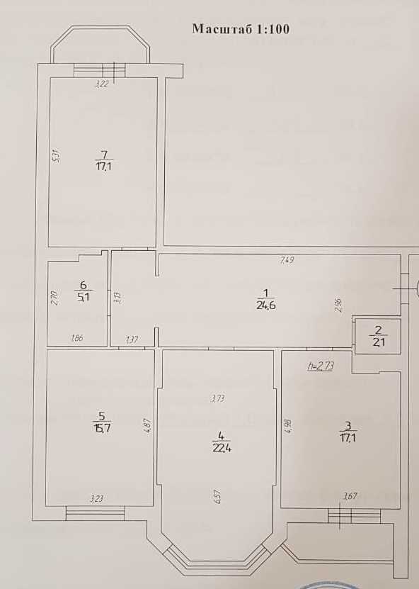 Продаж 3-кімнатної квартири 107 м², Пономарьова вул., 26 К4