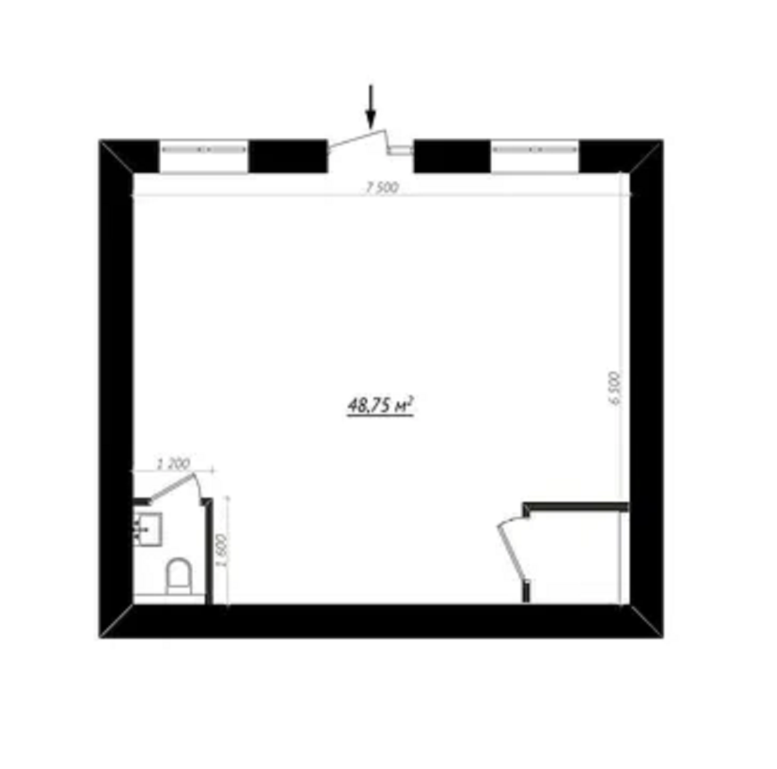 Оренда офісу 50 м², Костянтинівська вул., 19