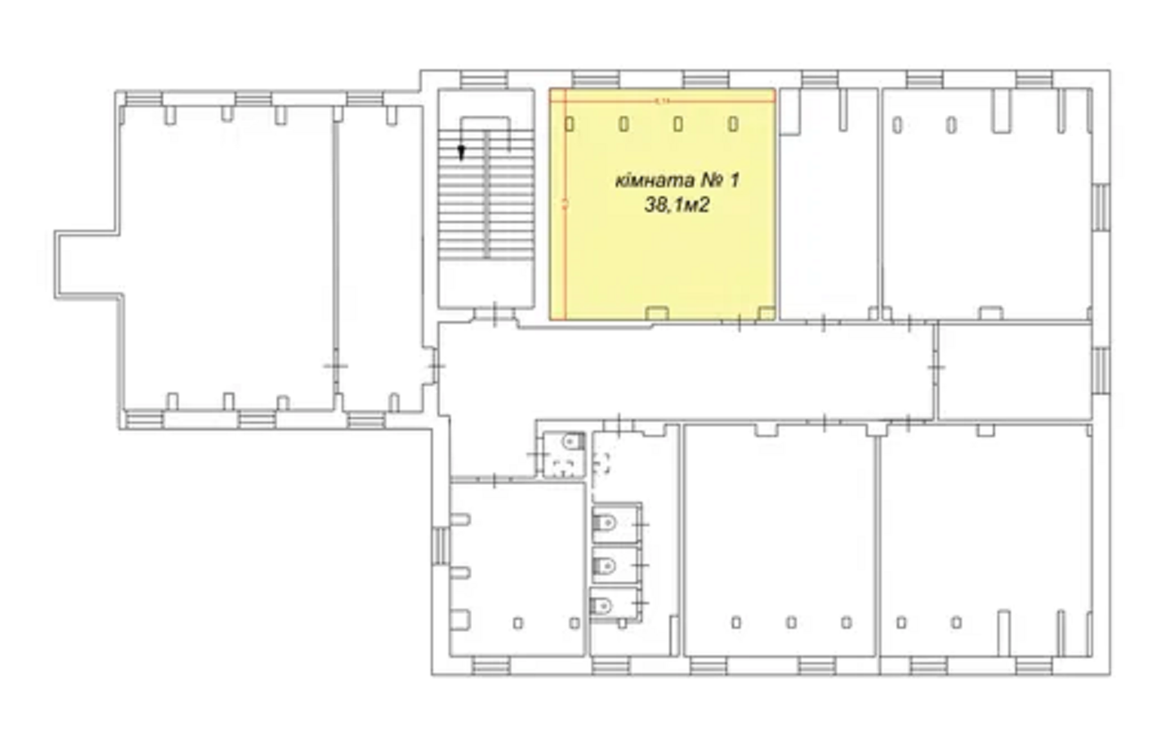 Аренда офиса 38 м², Межигорская ул., 87А