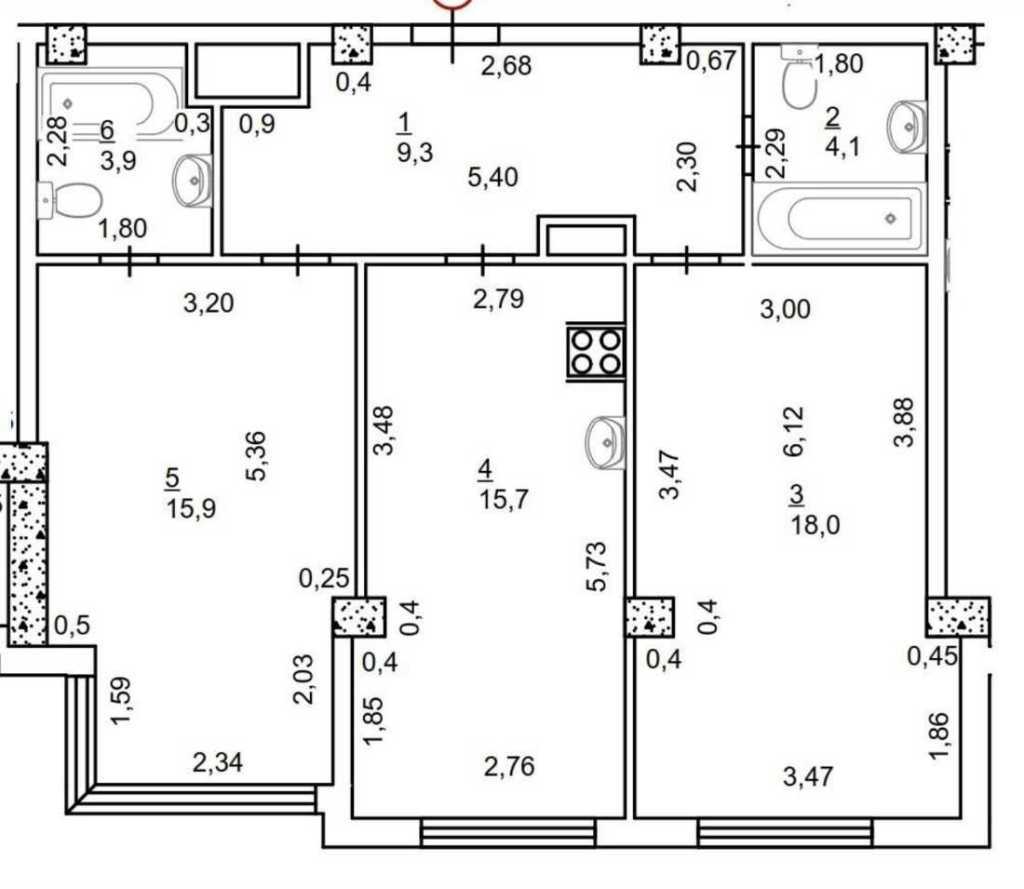 Продаж 2-кімнатної квартири 69 м², Нагірний пров., 16