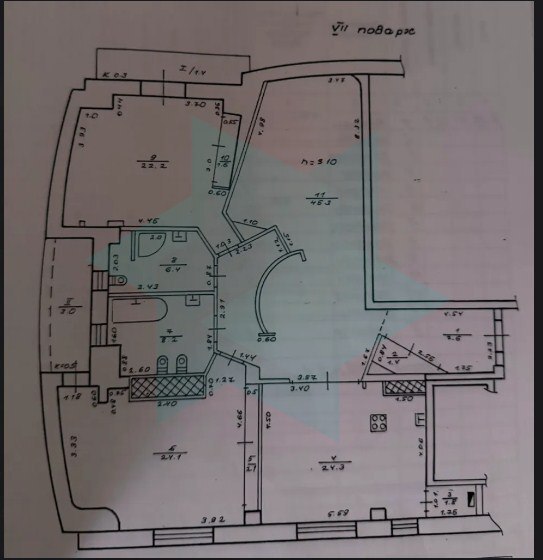 Продаж 3-кімнатної квартири 150 м², Академіка Чекмарьова вул.