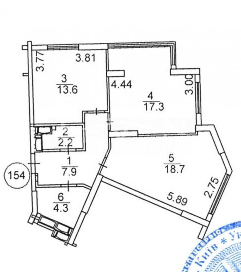 Продаж 2-кімнатної квартири 64 м², Дегтярівська вул., 25е