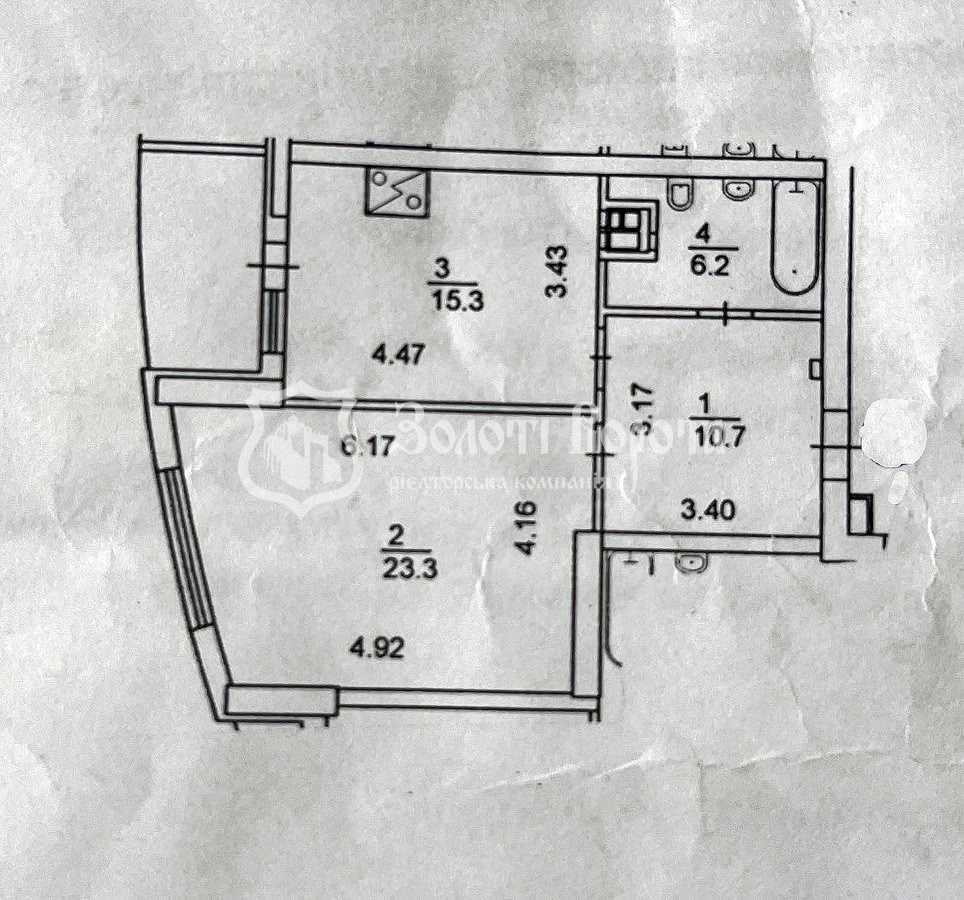 Продаж 1-кімнатної квартири 58 м², Миколи Ушакова вул., 1Б