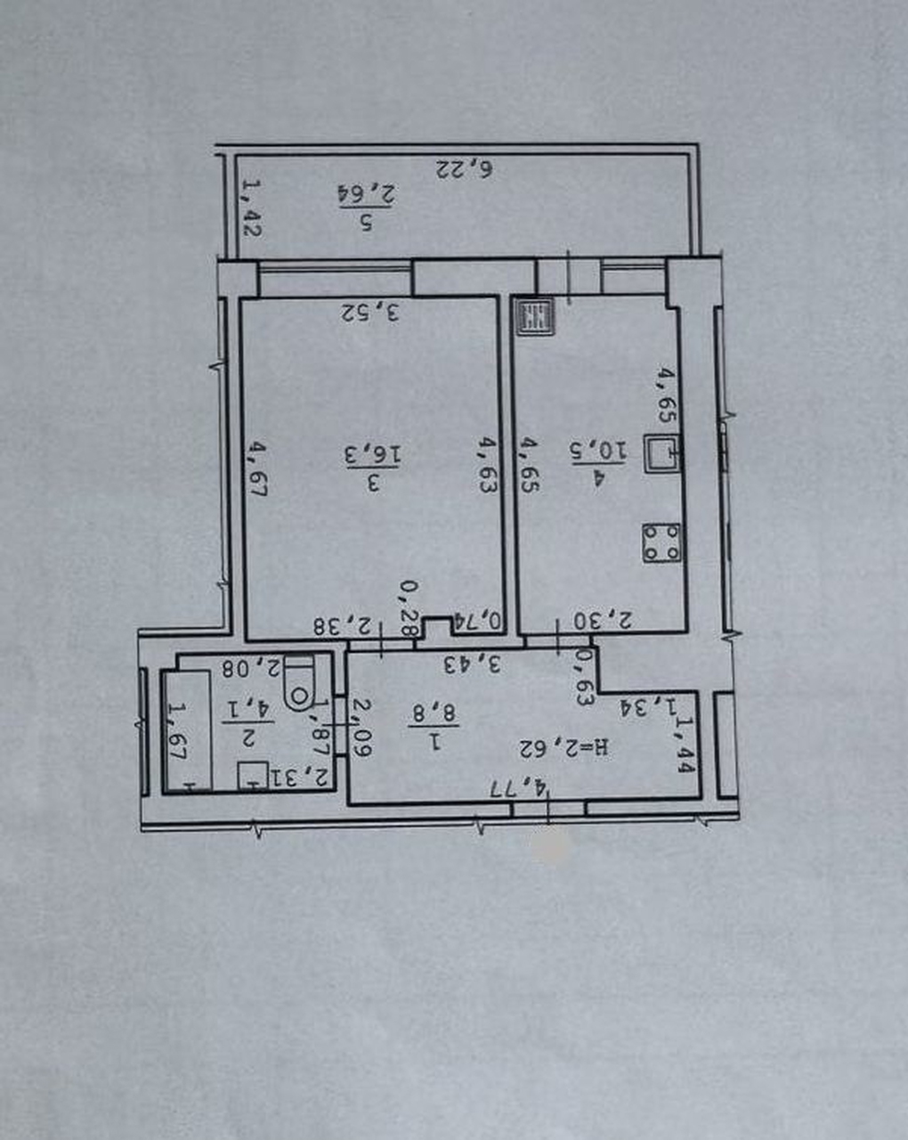 Продажа 1-комнатной квартиры 42 м², Спортивная ул., 2