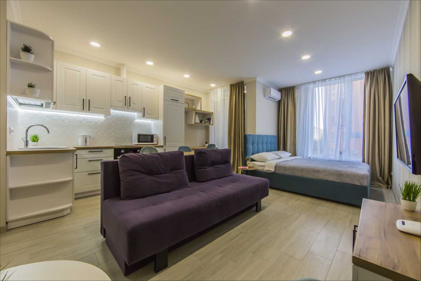 1-комнатная квартира посуточно 35 м², Соборности просп., 17 К2
