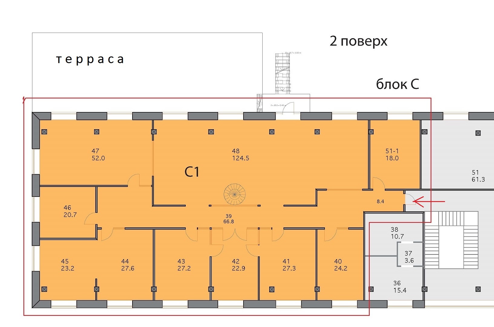 Оренда офісу 500 м², Нижньоюрківська вул.