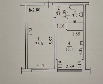 Продажа 1-комнатной квартиры 45 м², Люстдорфская дор.