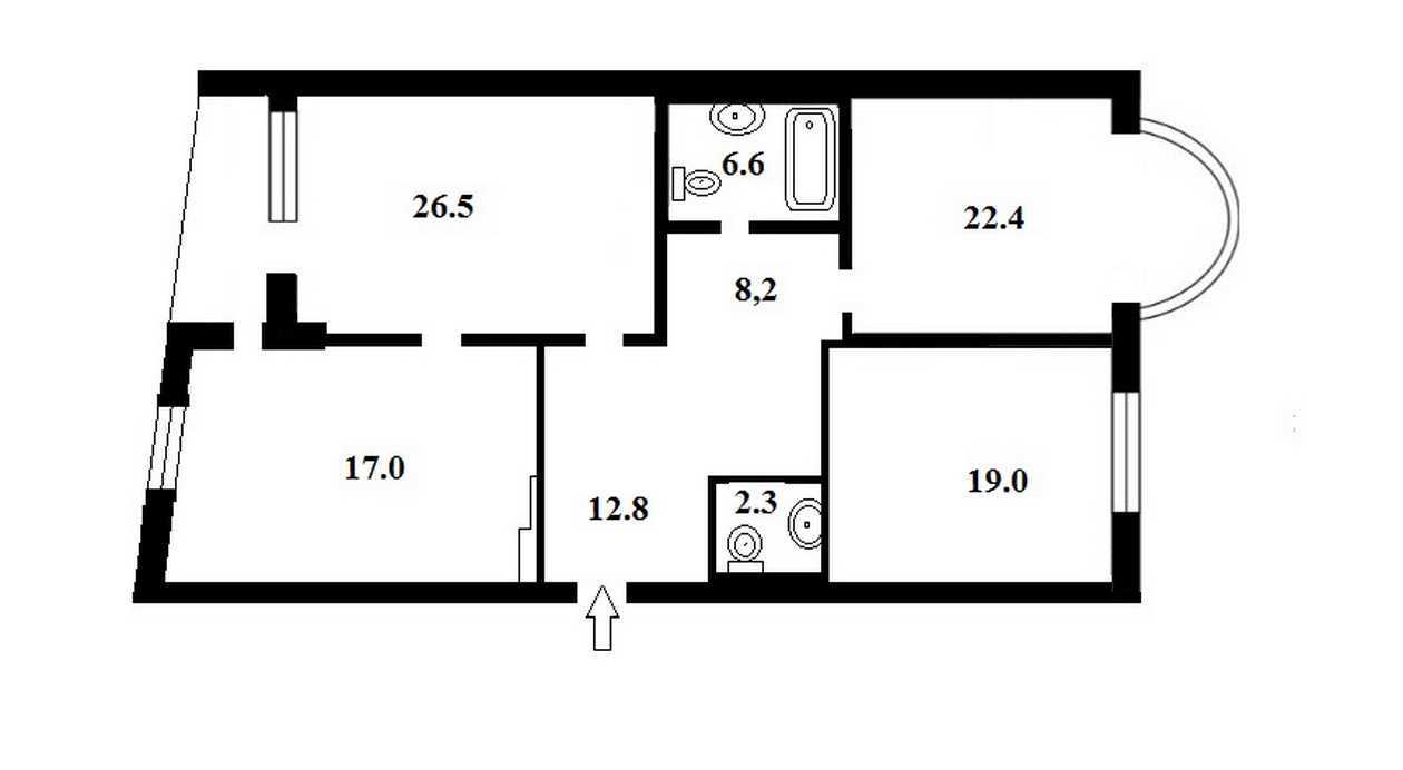 Продажа 3-комнатной квартиры 116 м², Московская ул., 46/2