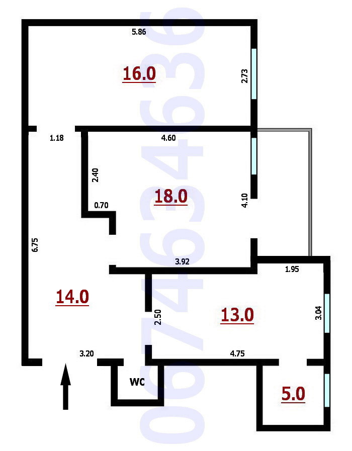 Аренда офиса 70 м², Большая Васильковская ул., 81