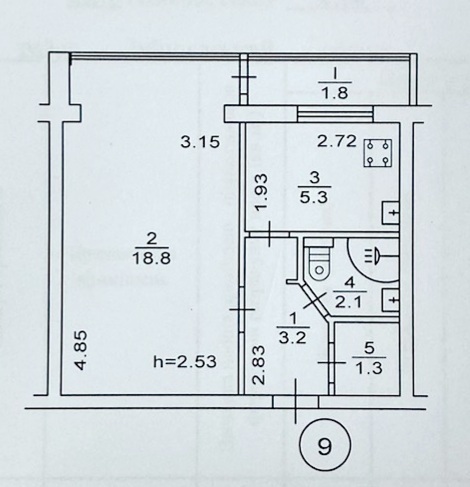 Аренда 1-комнатной квартиры 32 м², Энтузиастов ул., 43