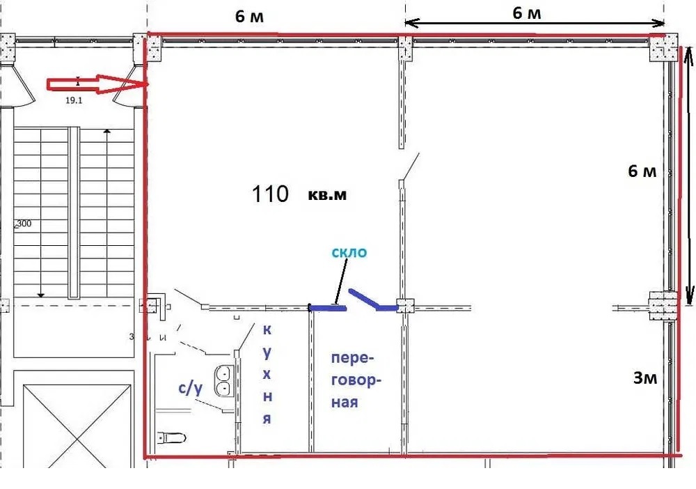 Аренда офиса 110 м², Верхний Вал ул.