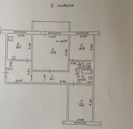 Продажа 3-комнатной квартиры 74 м², Небесной сотни просп.