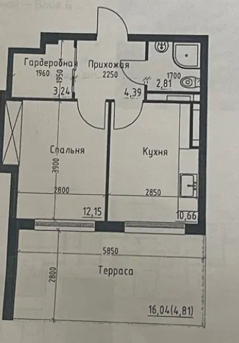 Продажа 1-комнатной квартиры 38 м², Дачная ул.