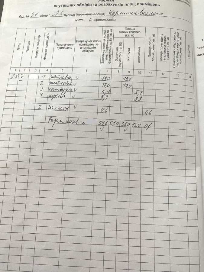 Продаж 2-кімнатної квартири 52 м², Чернишевського вул., 21
