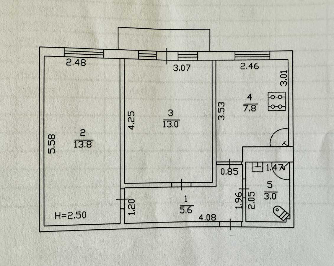 Продаж 2-кімнатної квартири 45 м², Академіка Туполєва вул., 26/16