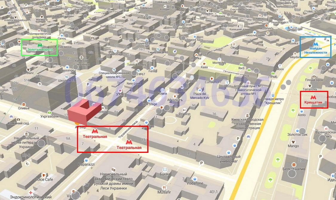 Аренда офиса 75 м², Богдана Хмельницкого ул., 10