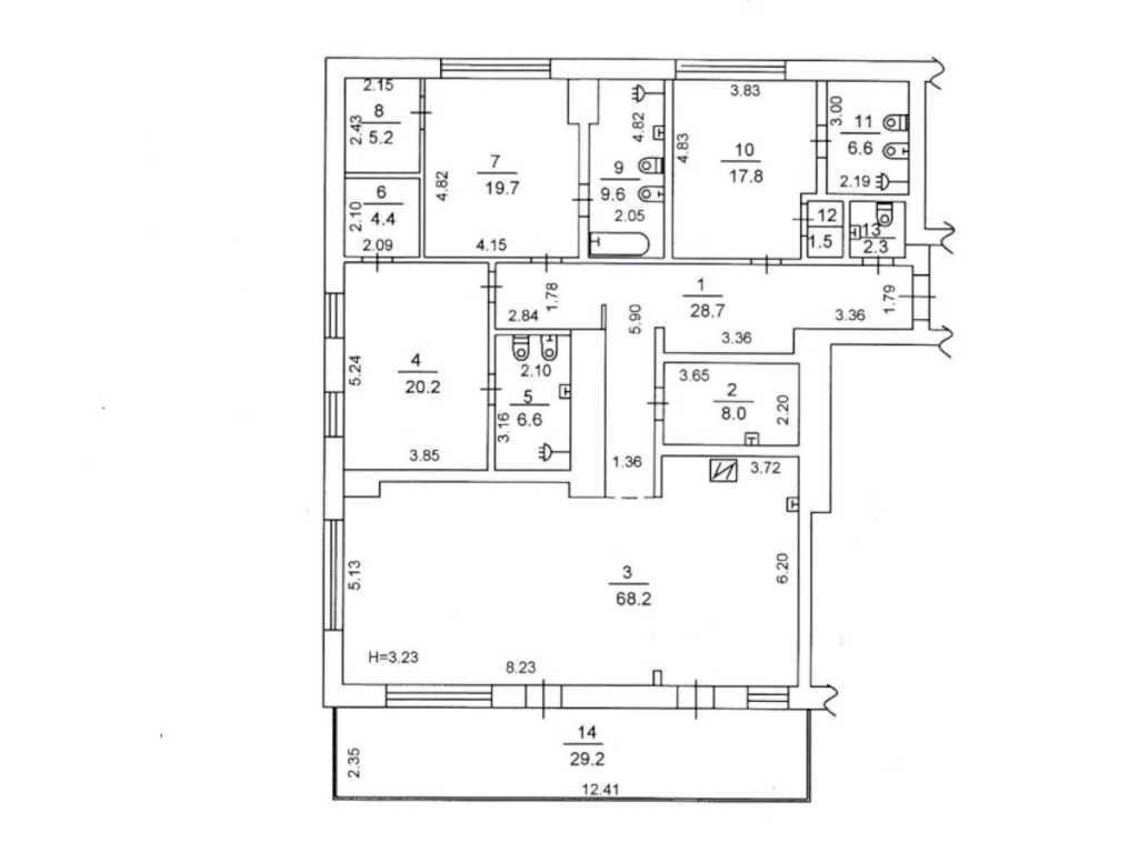 Продаж 4-кімнатної квартири 228 м², Глазунова вул., 13
