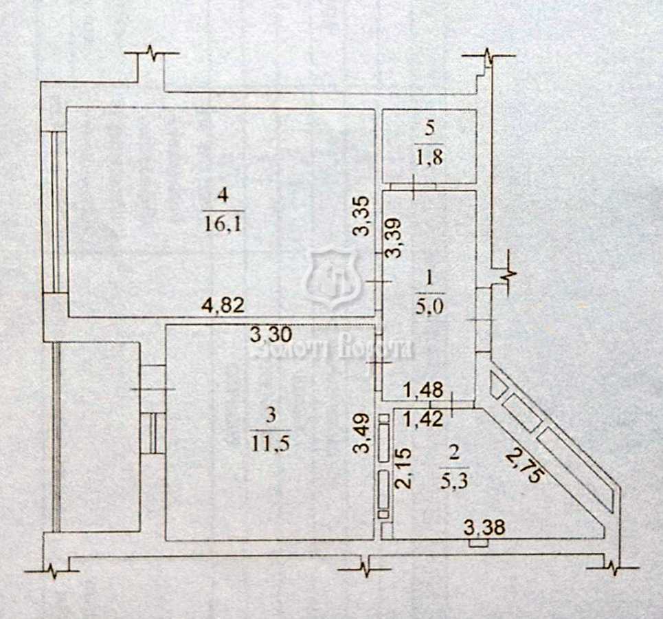 Продаж 1-кімнатної квартири 43.8 м², Мальовнича вул., 3