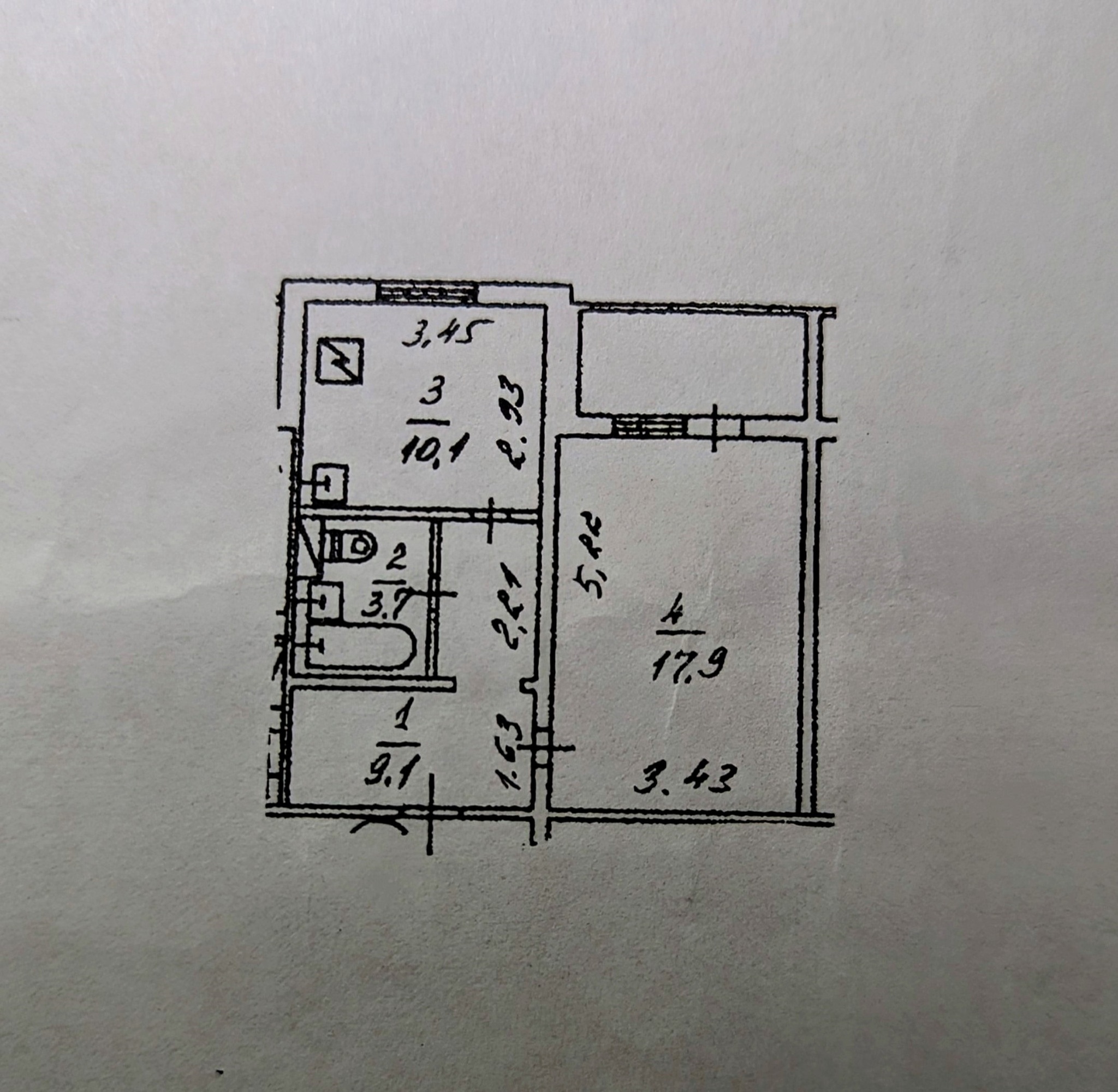 Аренда 1-комнатной квартиры 43 м², Драгоманова ул., 12А
