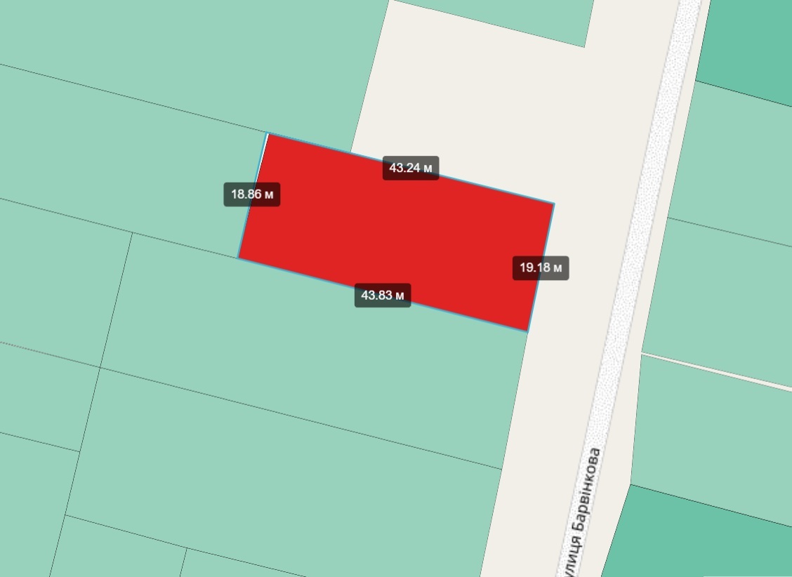 Продажа участка под индивидуальное жилое строительство 8.26 соток