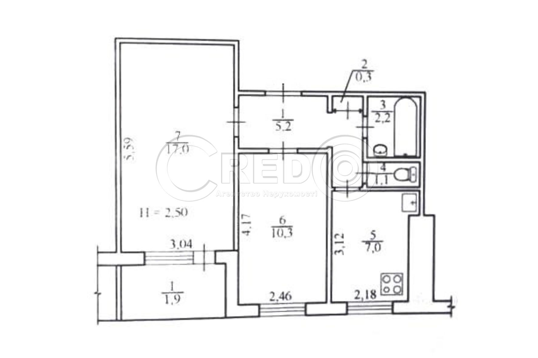 Продажа 2-комнатной квартиры 45 м², Петра Дорошенко ул.