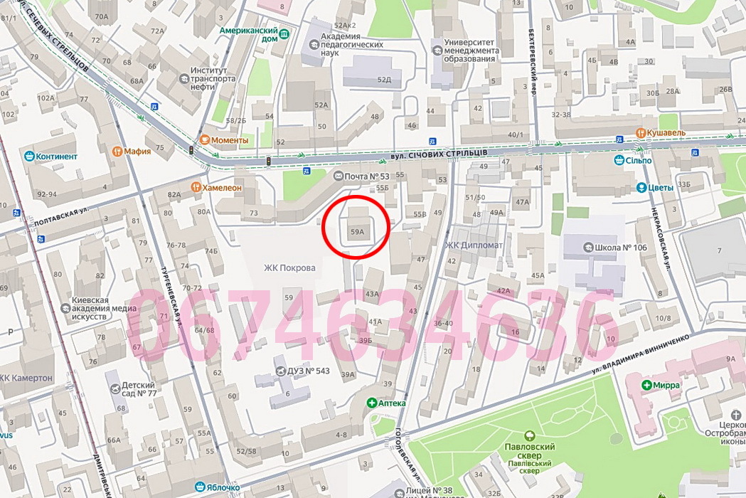 Аренда офиса 86 м², Сечевых Стрельцов ул., 59А