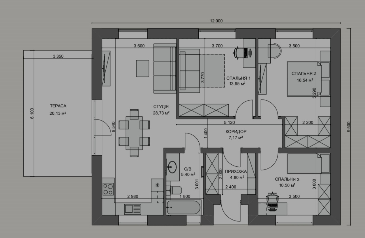 Продажа дома 96 м²