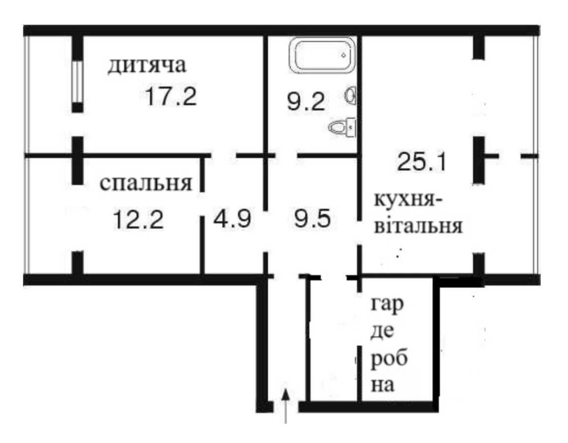 Аренда 2-комнатной квартиры 93 м², Николая Голего ул., 12