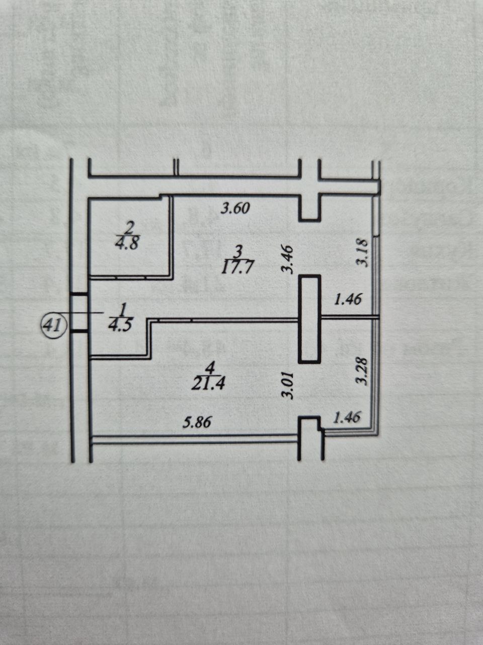 Оренда 1-кімнатної квартири 48 м², Співдружності вул., ул.2