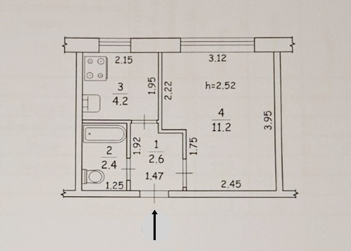 Продажа 1-комнатной квартиры 20.4 м², Бакинская ул., 37В